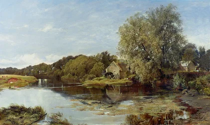 At Milton Mill, on the River Irvine, 1855